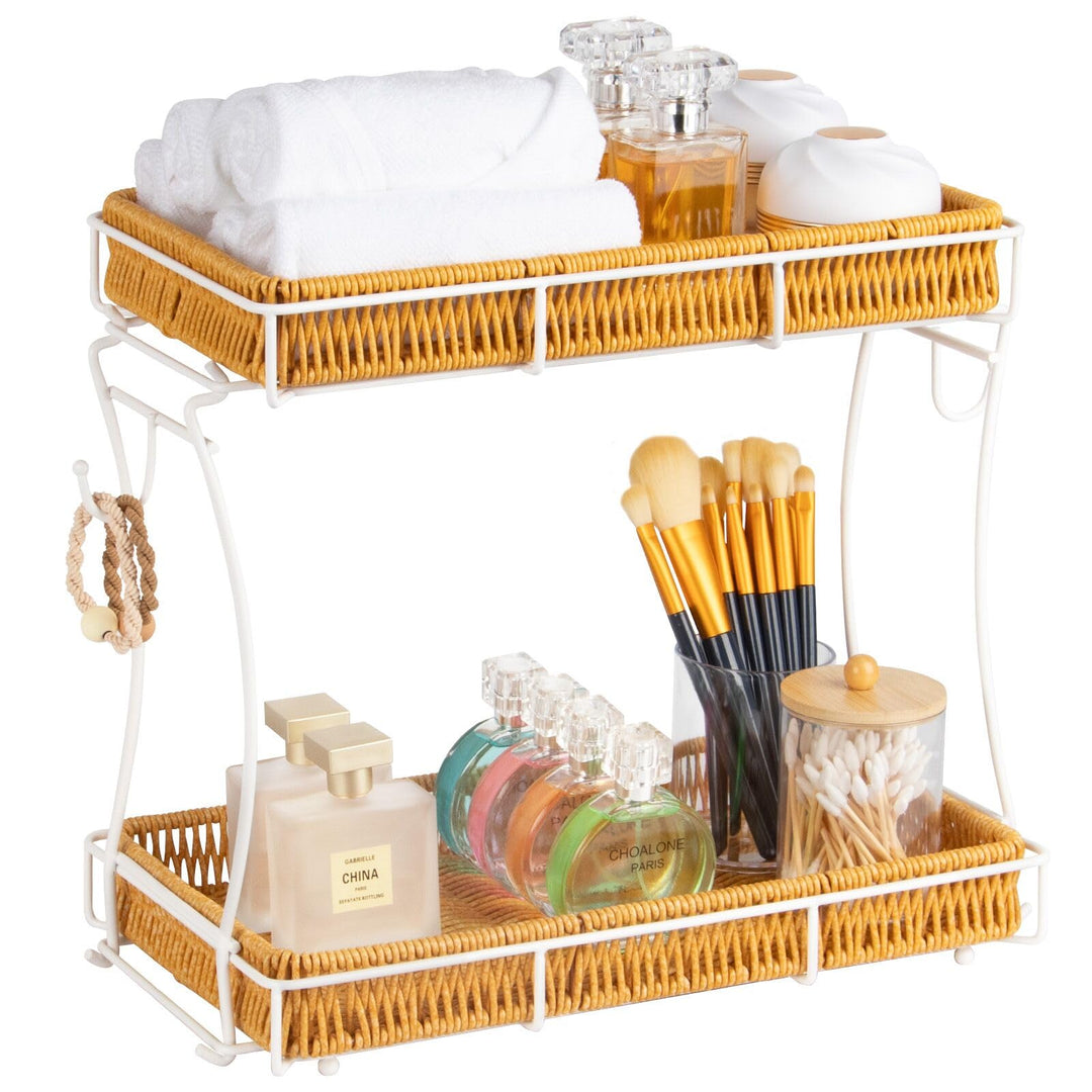 REFLYING Abnehmbarer Badezimmer Organizer, Skincare Parfüm Organizer, Küchen Organizer, Gewürzregal,