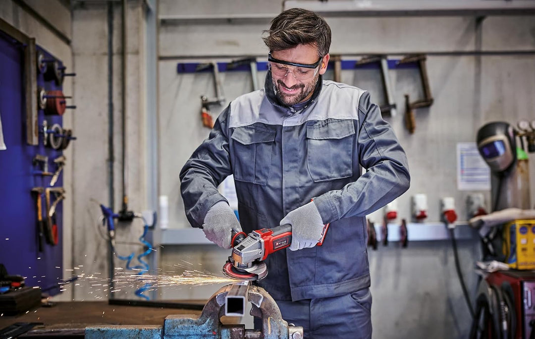 Einhell Power X-Change Akku-Werkzeug-Set (Akku-Winkelschleifer TE-AG 18/115-2 Li, Akku-Schlagbohrsch