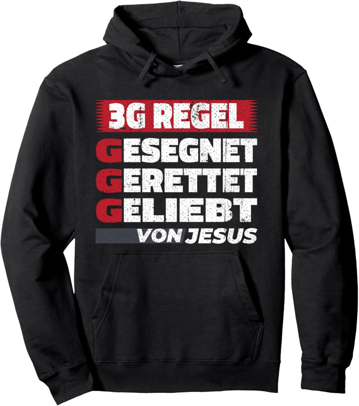 Jesus Rettet Die Gerettet Regel 3G Christliches Pullover Hoodie