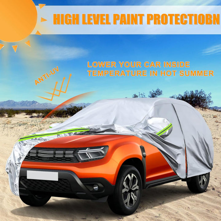 Autoabdeckung Wasserdicht Ersatz für Dacia Duster 2010-2023, Auto Abdeckplane Autogarage Autoplane G