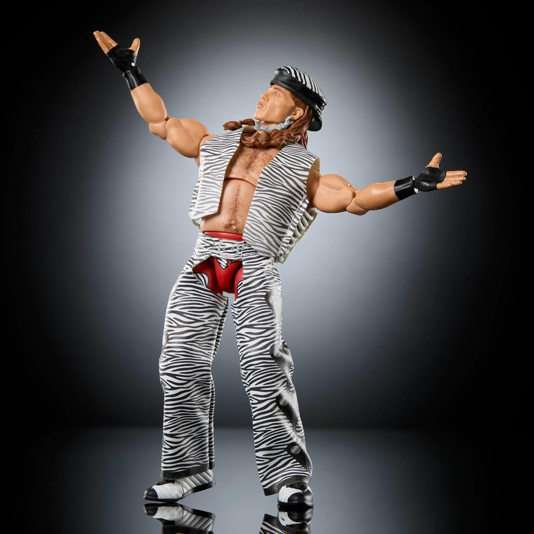 Mattel WWE Ultimate Edition Actionfigur und Zubehör im Set, ca. 15 cm grosse Shawn-Michaels-Sammelfi