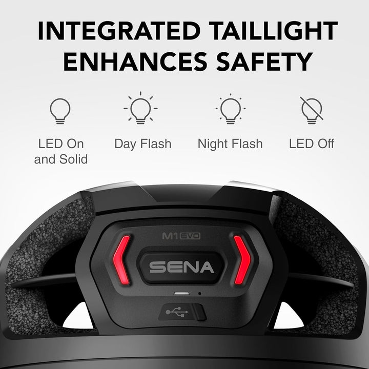 Sena M1 / M1 EVO Smart Mountainbike-Helm mit Bluetooth Gegensprechanlage und Smartphone-Konnektivitä