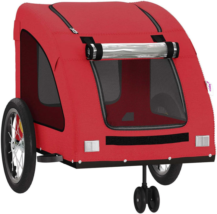 Gecheer Fahrradanhänger für Hunde, Robustes Oxford-Gewebe und stabiles Eisen, wasserdichter Hundetra