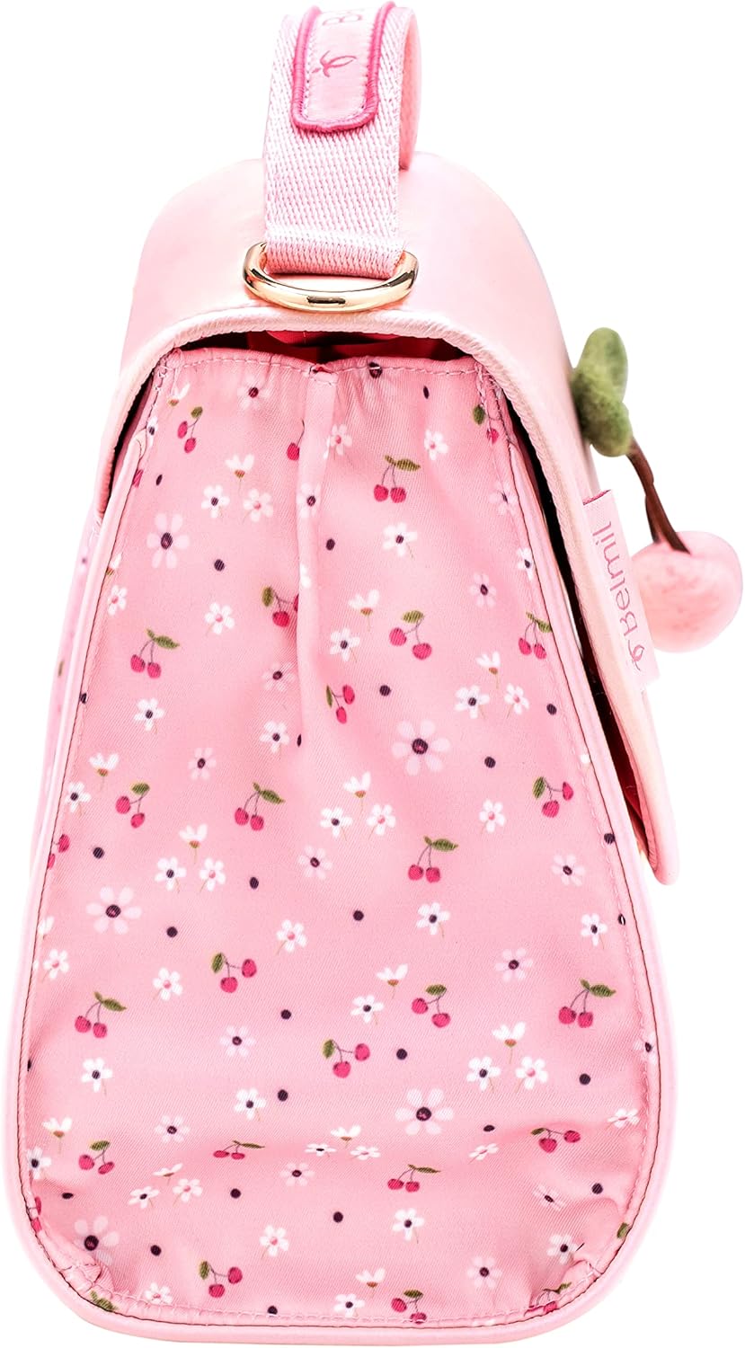 Belmil Premium Petite Kindergarten Schultertaschen Umhängetasche für Mädchen (305-51/P) Cherry Bloss