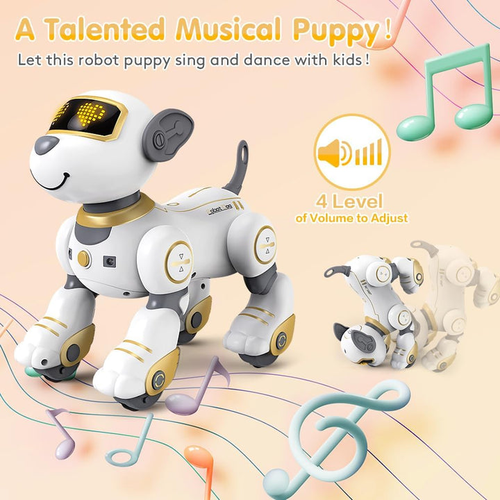 Vatos Roboter Hund Kinder Ferngesteuerter Spielzeug - Interaktiver Anfassen und Folgen Roboterhund m