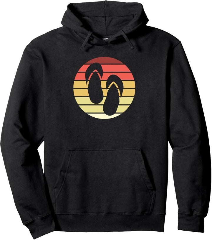 Flip Flops Retro Style Vintage Pullover Hoodie