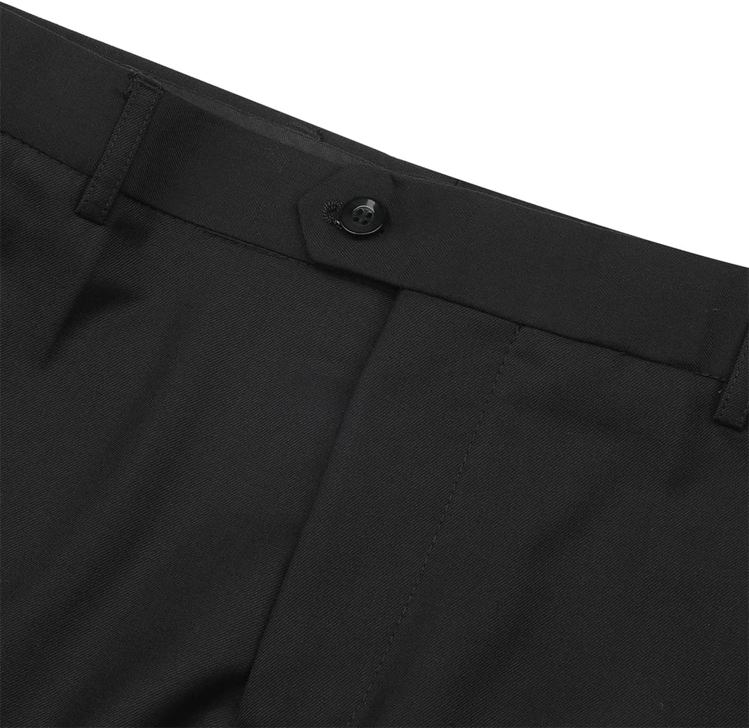 Sliktaa Herren Anzug 3 Teilig Slim Fit Reihe Einfarbig Stoff Business Shawl Kragen Klassisch Tunika