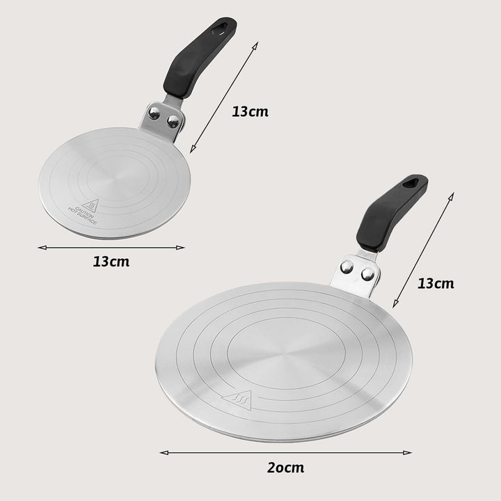 Universal Induktion Adapterplatte Ø 20 cm, Kleine Induktionsadapter mit Wärmeisolierunggriff aus Ede