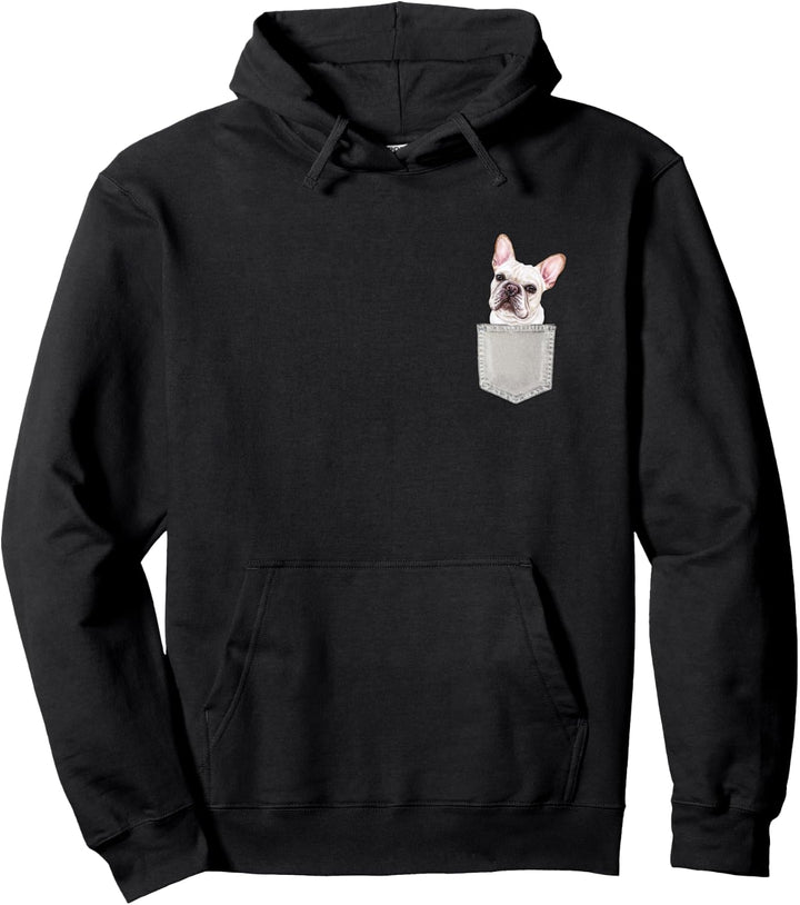 FRENCHIE Hund in Brusttasche Dog In A Pocket Geschenk Pullover Hoodie