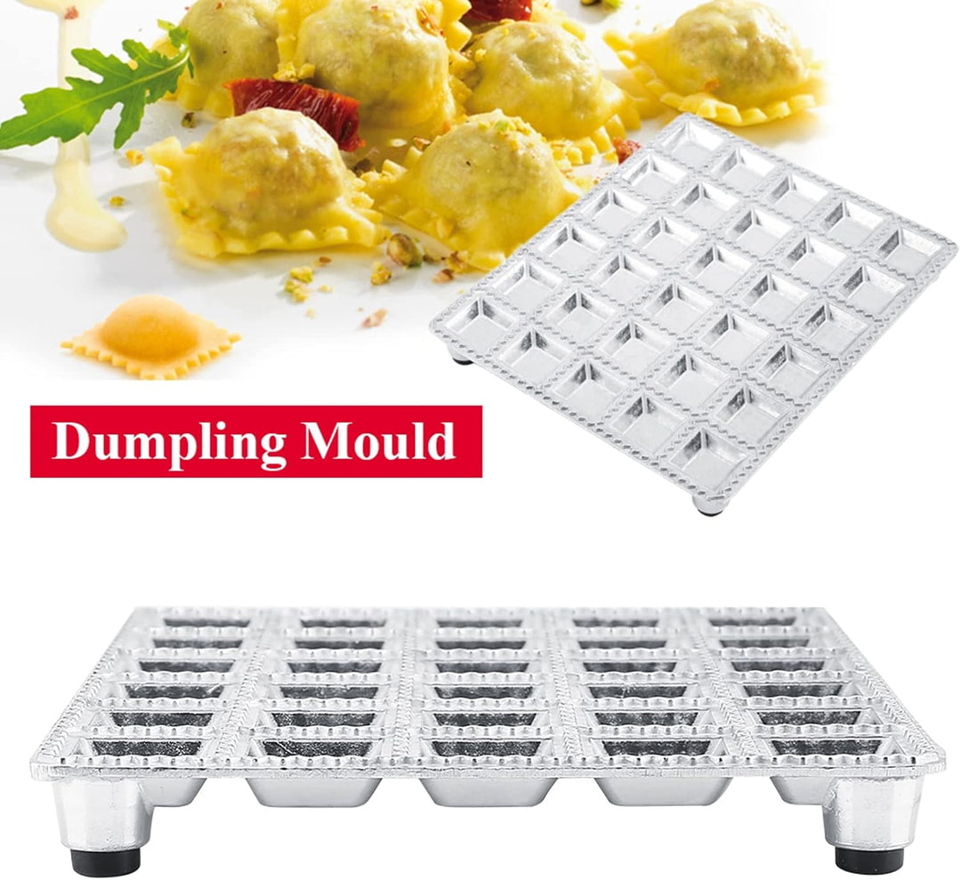 Ravioli Form aus Aluminiumlegierung 19,6×16,5 cm 30 Löcher Knödel Gebäckform Hersteller Ravioli Auss