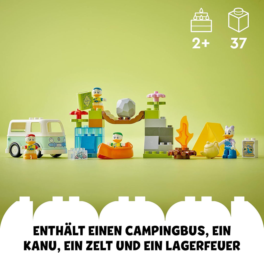 LEGO 10997 DUPLO Disney Mickey and Friends Camping-Abenteuer Set mit Wohnmobil, Kanu und Daisy Duck