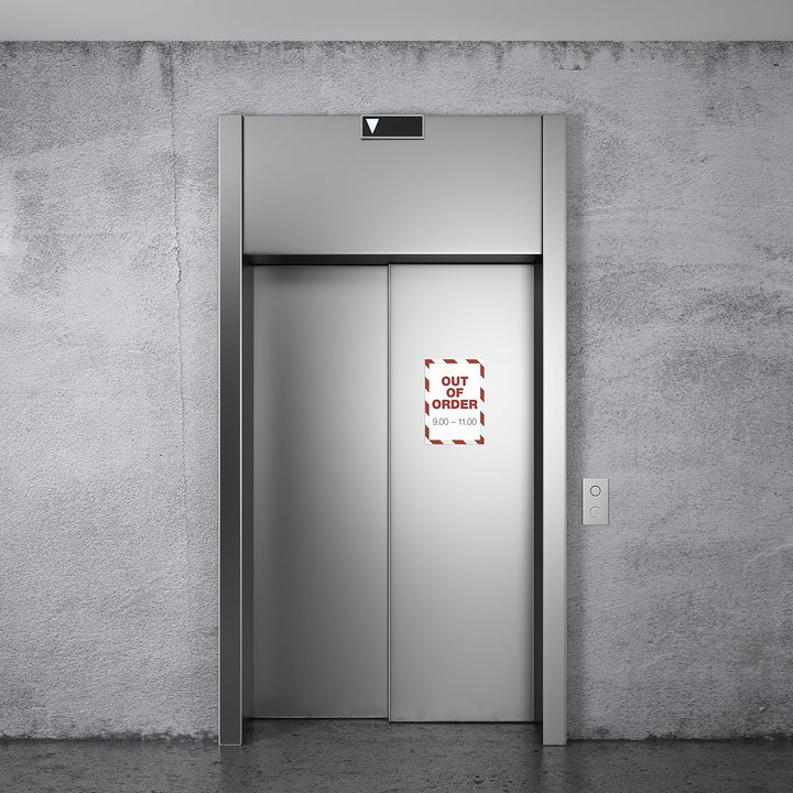 Durable Info-Rahmen Duraframe Magnetic Security (A4, Magnetrahmen für metallische Oberflächen) 5 Stü