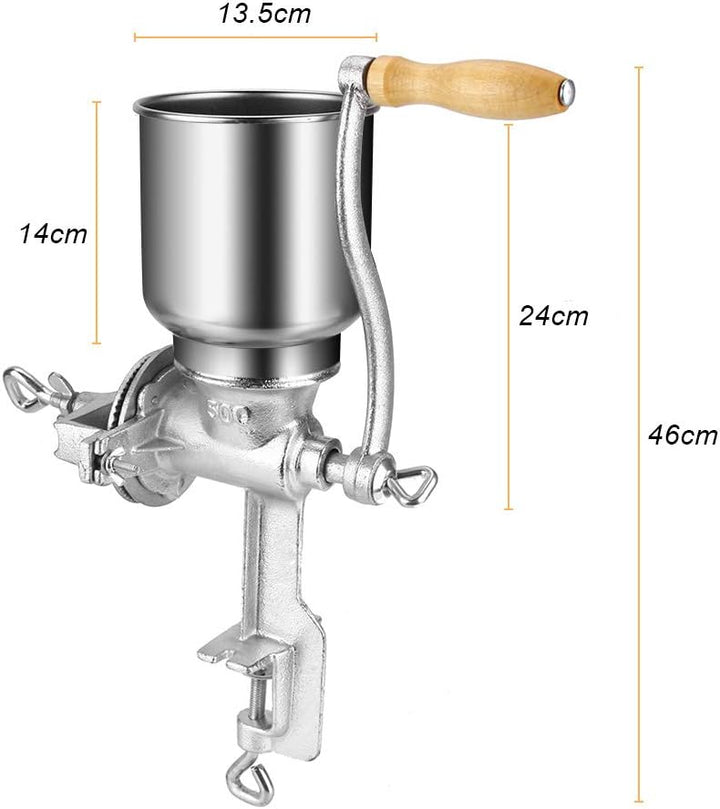 Manuelle Mühlen Getreidemühle Manuelle Gusseisen Desktop-Bohnenmühle Kaffeemühle Handbohnenmühle Get