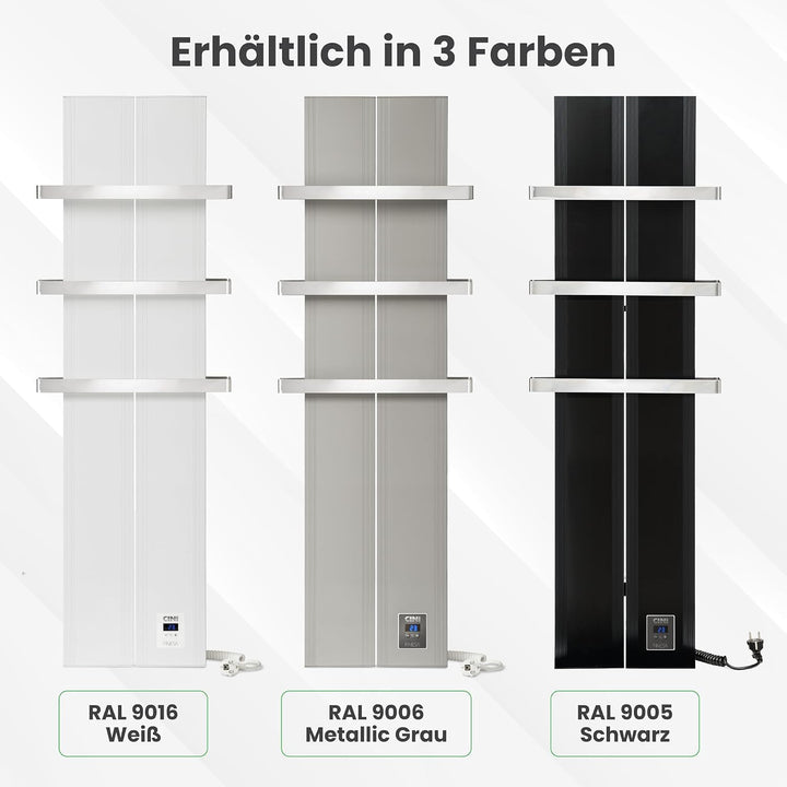 Finesa-D Badheizkörper Elektrisch mit Smarte Regelung Thermostat, Handtuchwärmer Elektrisch, Handtuc