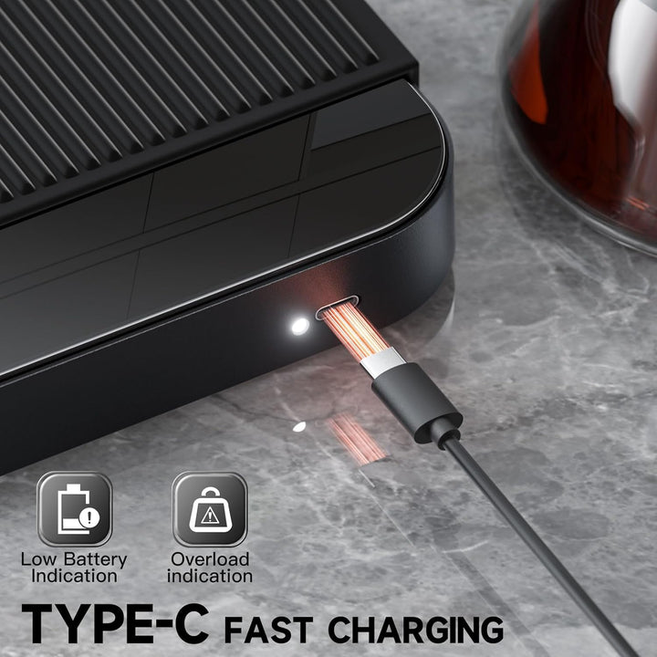 Wiederaufladbare Kaffeewaage mit Timer, 3 kg/0,1g Espresso Waage für Pour-Over Kaffee, 3 Modi & 6 Ei