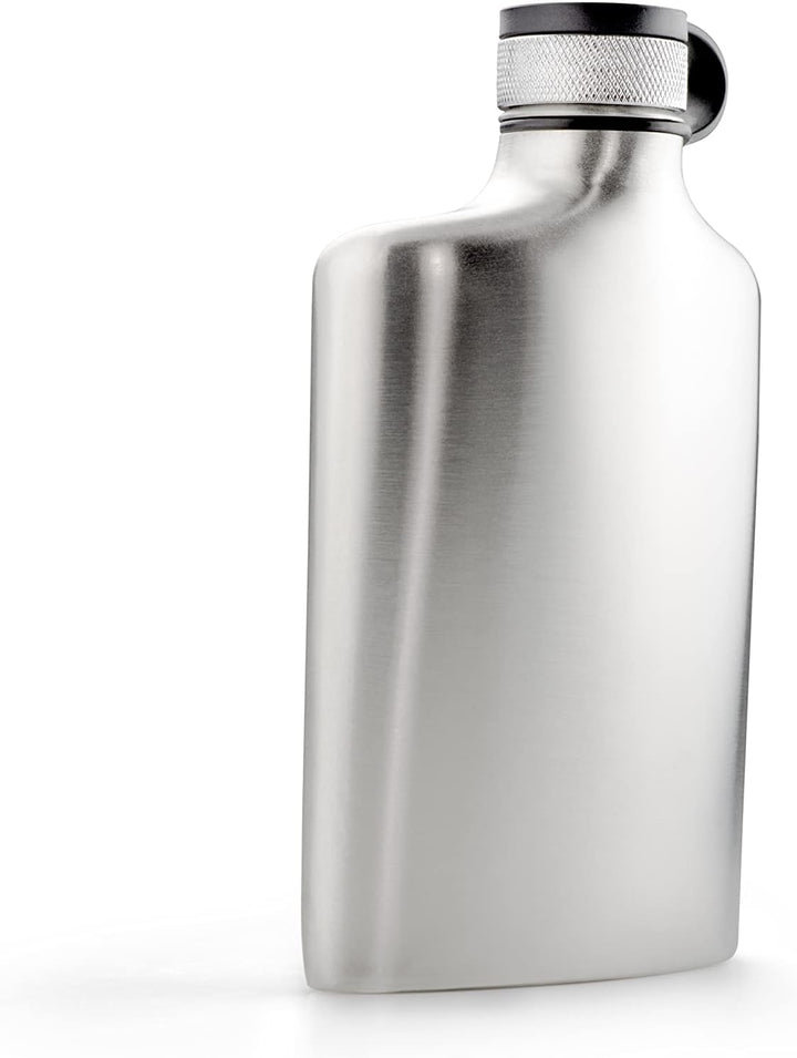 GSI Outdoors Glacier Stainless Hip Flask 8 oz Flachmann, Unisex Erwachsene, Silber, 8 oz