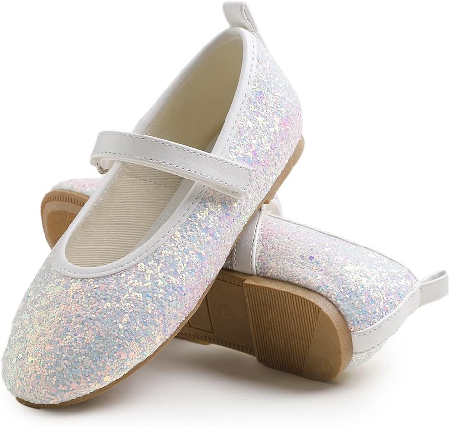 Feversole Girls Cute Dress, Mädchen süsses Kleid Mary Jane Schuhe weiche Party Urlaub Ballerinas 29