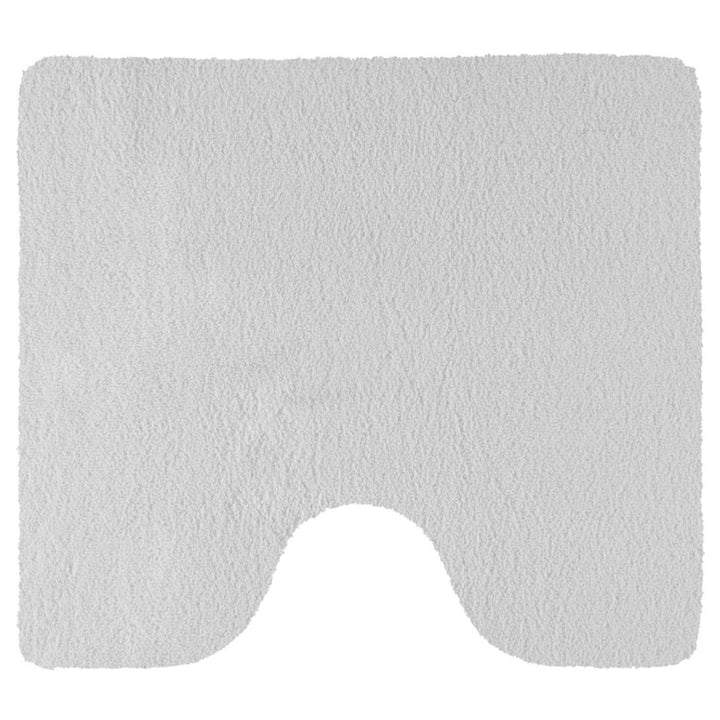 Rhomtuft Badteppiche Square Weiss - 01 Toilettenvorlage mit Ausschnitt 55x60 cm, Toilettenvorlage mi