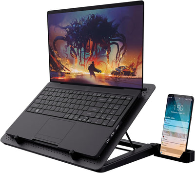 Trust Gaming Laptop Kühler GXT 1125 Quno Cooling Pad, Cooler Ständer, LED-Beleuchtung, 5 Lüftern, Ve
