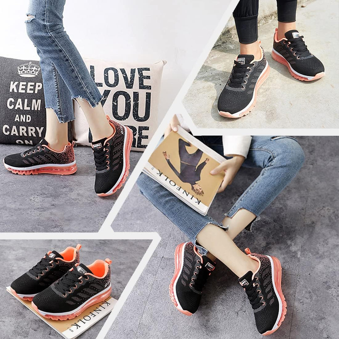 gojiang Laufschuhe Sportschuhe Herren Damen Strassenlaufschuhe Turnschuhe Modisch Atmungsaktiv rutsc