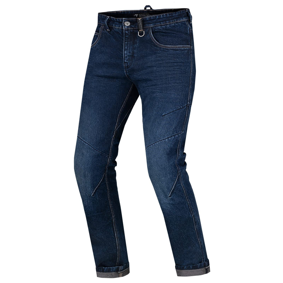 SHIMA DEVON Motorradjeans - Belüftete Elastische Slim Fit Biker Motorradhose mit FiberQL-Verstärkung