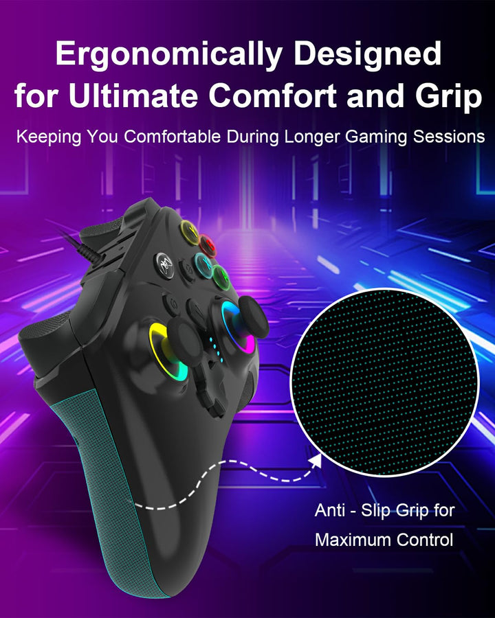 Kabelgebundener Xbox Controller für PC,Xbox Series X,S,One,PS4,Switch,Offiziell Alternativen,Gamepad