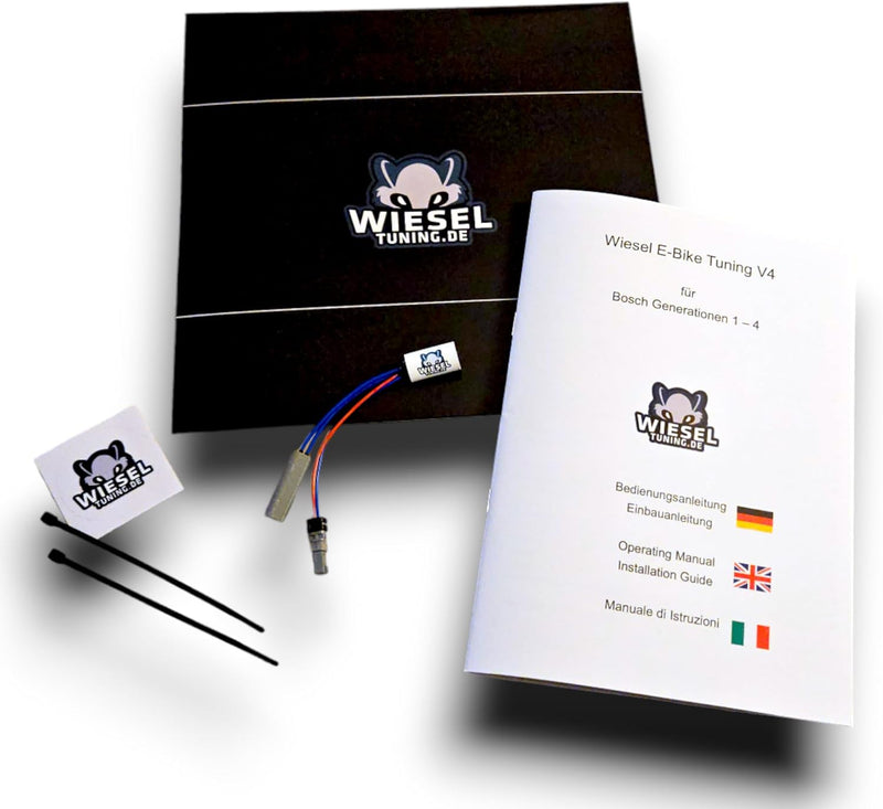 Wiesel E-Bike Tuning für Bosch Active Line | Performance Line | CX Gen4 (Variante V2), Variante V2
