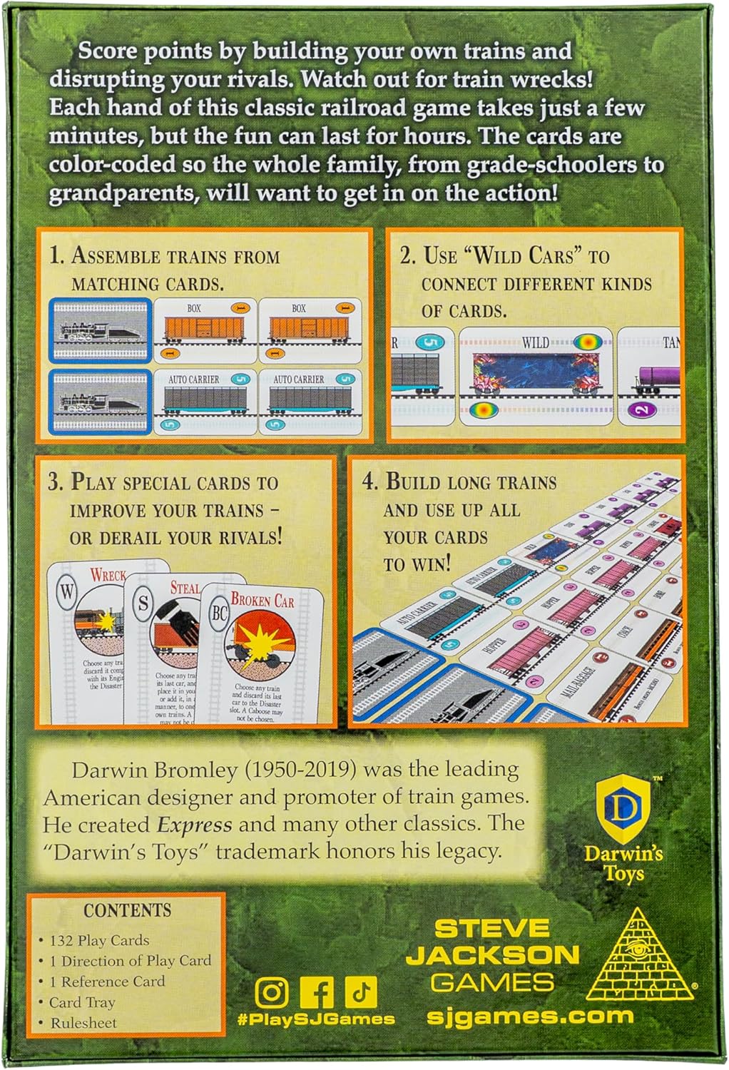 Steve Jackson Games | Express: The Railroad Card Game | Fast-Paced Strategy Game | Exciting Game for