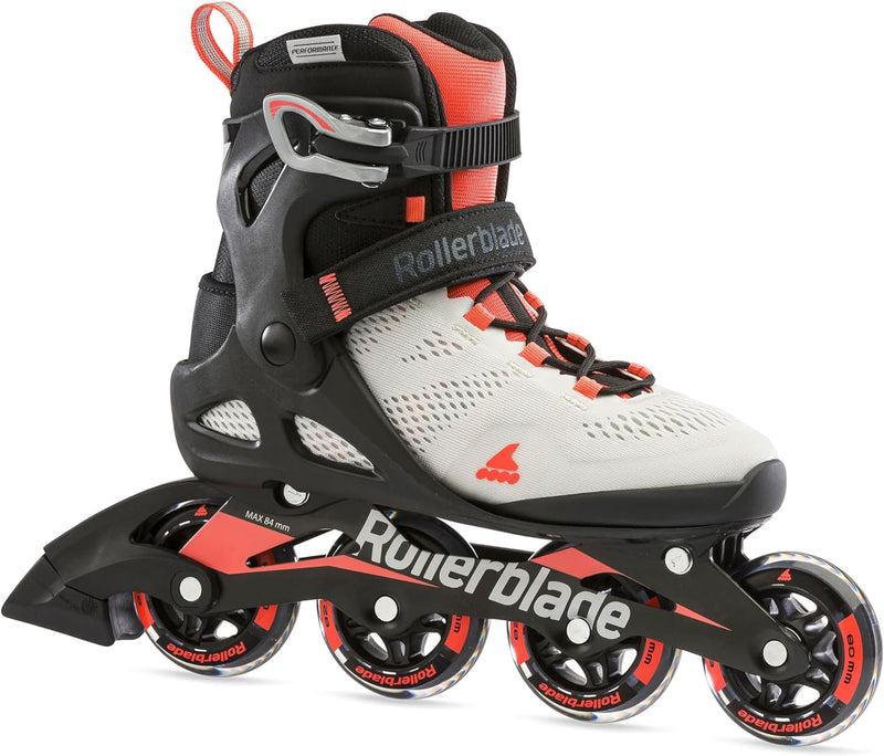 Rollerblade Damen Macroblade 80 265 Glacier Grey/Coral, 265 Glacier Grey/Coral