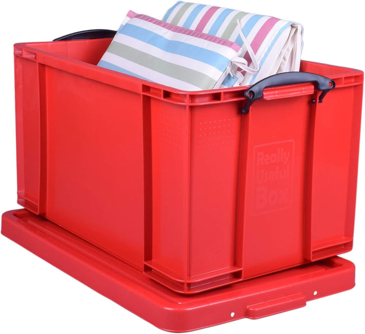 Really Useful Aufbewahrungsbox, Kunststoff, 84 l, Rot
