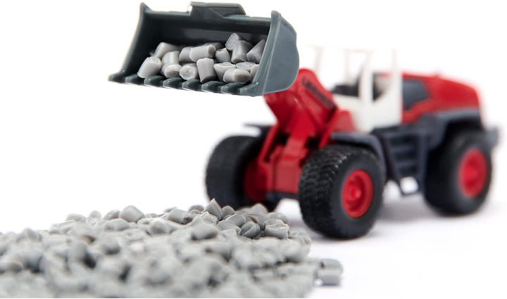 siku 6329, Geschenkset Strassenbau, Muldenkipper, Liebherr Radlader, Strassenwalze, Bewegliche Teile