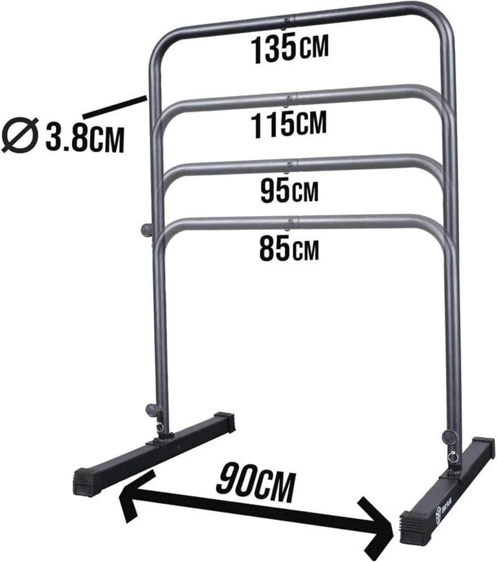 Eric Flag Klimmzugstange Heimturnhalle Pull Up Bar Vier einstellbare Höhen für Sport, Bodybuilding,