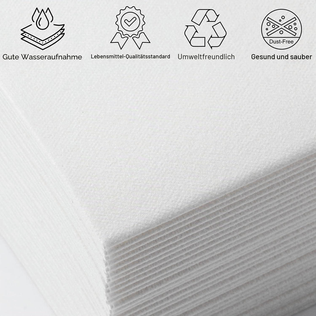 MORGIANA 100 Pack Stoffservietten Weihnachten, Gästehandtücher aus Leinen, Servietten aus Stoffpapie