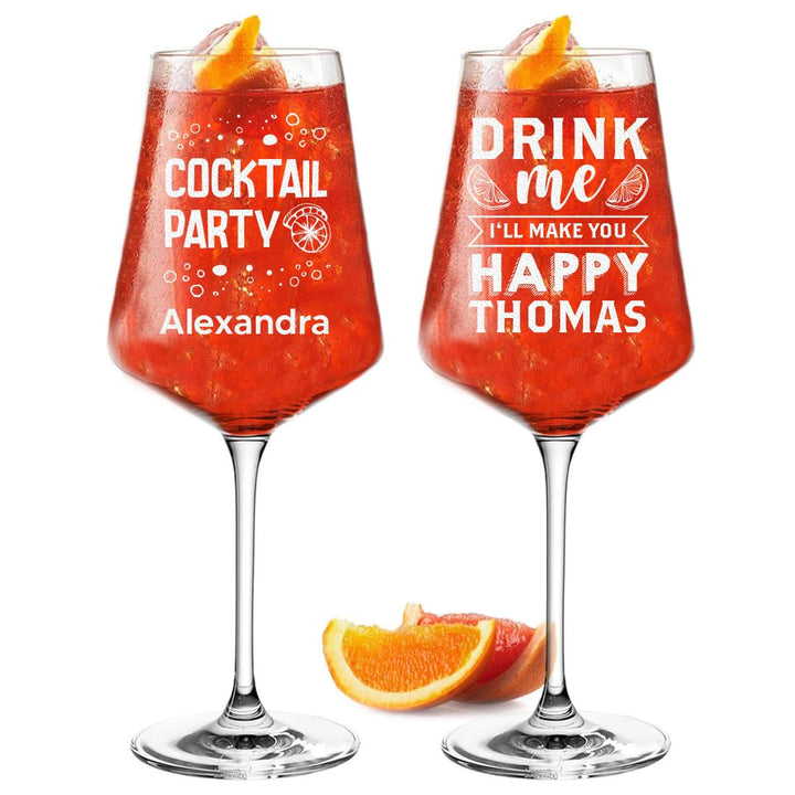 polar-effekt Leonardo Puccini 2-TLG Aperol Spritz Glas-Set 560 ml mit Gravur - in Deutschland verede