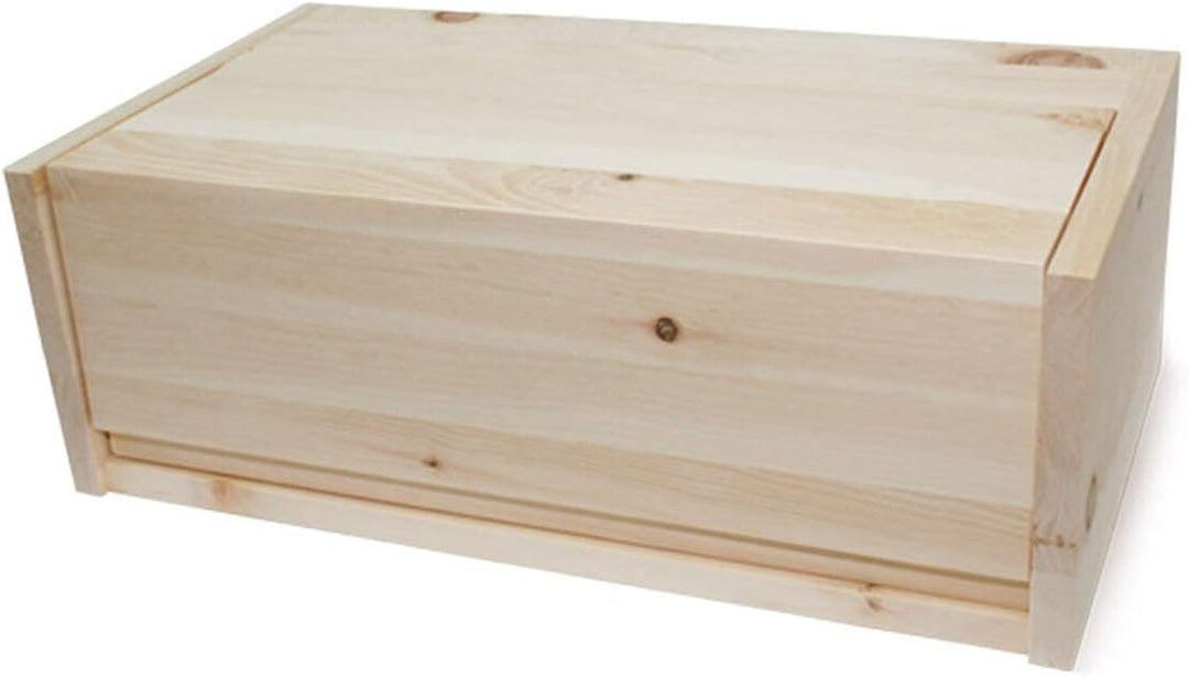 Brotkasten inkl.-Gitter & Bäckerleinen - Masse: 45 x 16 x 25 cm mit Bäckerleinen, mit Bäckerleinen