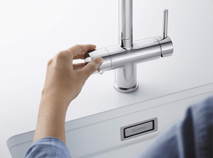 Blanco Fontas S II - Küchenarmatur mit ausziehbarer Brause und Filterfunktion, Anthrazit 525200