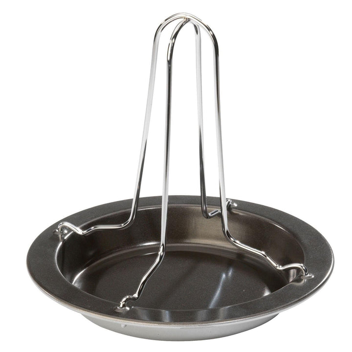 Westmark Hähnchengriller für den Backofen, Höhe: 19,6 cm, Rostfreier Edelstahl/Stahl, Silber/Schwarz