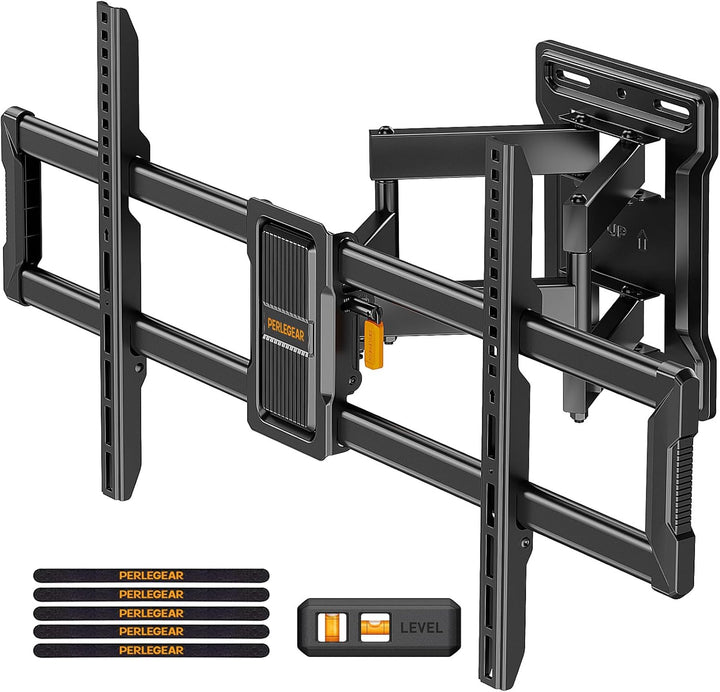 Perlegear TV Wandhalterung für 37-84 Zoll TV bis 50kg, Fernseher Schwenkbar Werkzeugfreier Neigbar,
