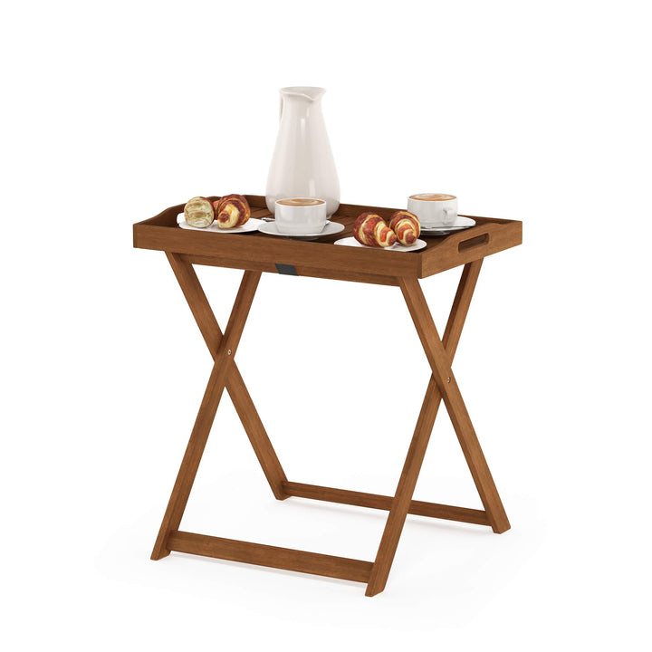 Furinno Tioman FG19557 Gartentisch aus Hartholz, naturfarben, Natur