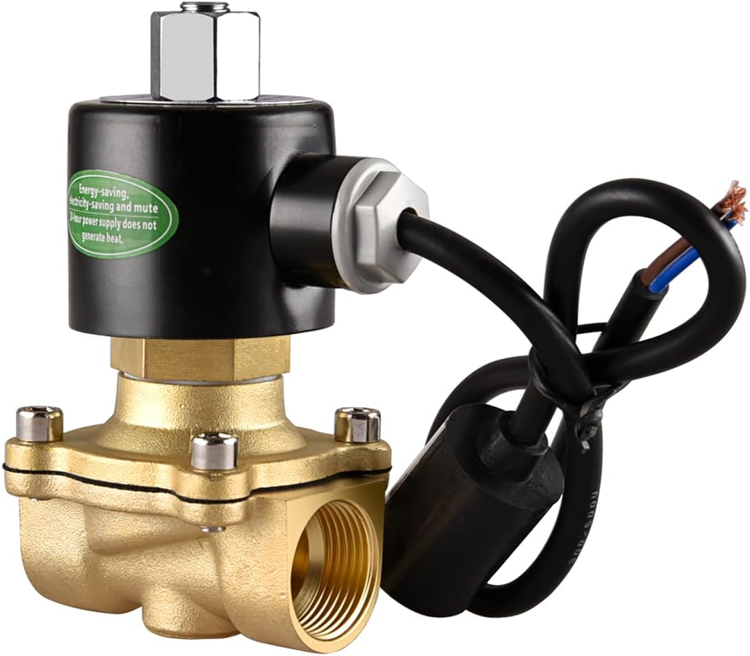 Heschen Elektrisches Magnetventil aus Messing, 2W-200-20KJ, PT 3/4'', DC24V, Direktbetätigung für Wa