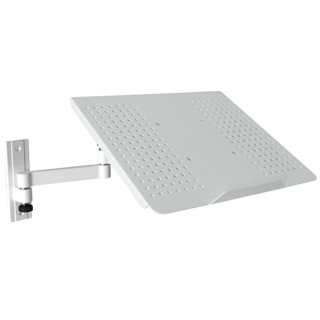 Drall Weisse universal Wandhalterung mit Ablage Adapterplatte für Laptop Notebook Netbook Tablet PC