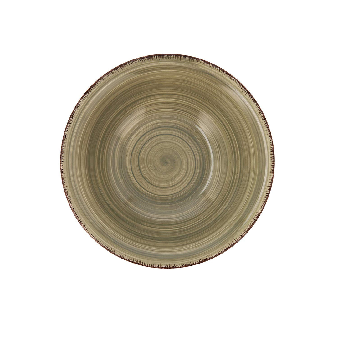 Quid Set 6 Suppenschalen aus Keramik Steingut | Suppenteller grau 18 cm, Steinzeug, Natur, Estandar