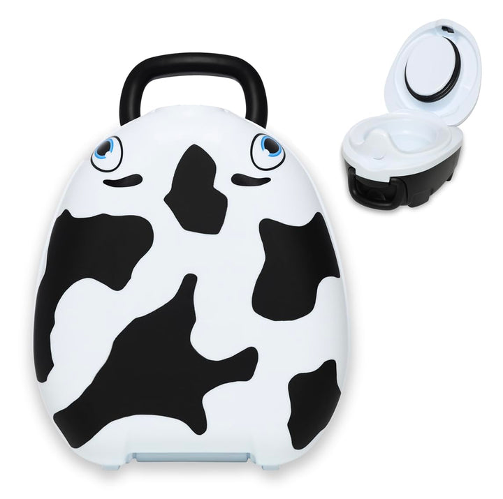 My Carry Potty - Kuh Töpfchen, preisgekrönter tragbarer Toilettensitz für Kleinkinder, den Kinder üb