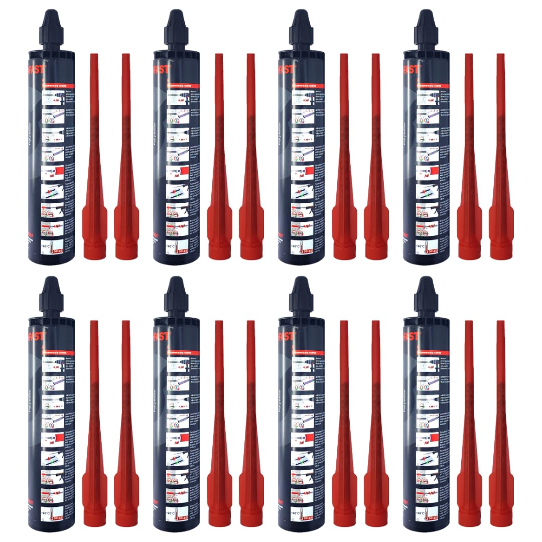 8x Remstaler VERBUNDMÖRTEL 300ml | -HÖCHSTE QUALITÄT- made in GERMANY | Injektionsmörtel | Montagemö