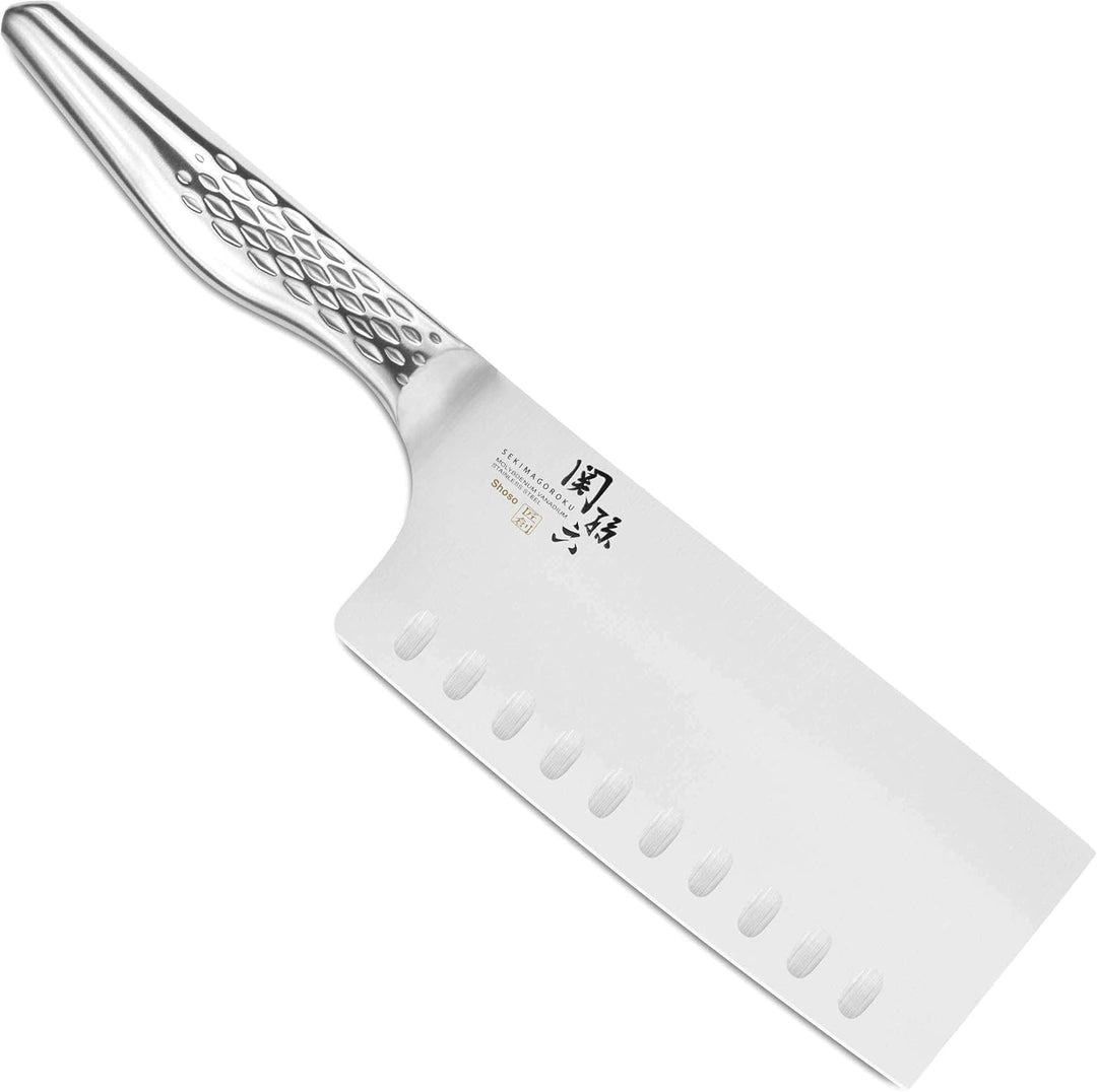 KAI Seki Magoroku Shoso China Kochmesser Hackmesser 12,5 cm mit Klingenschutz 10) China-Kochmesser 1