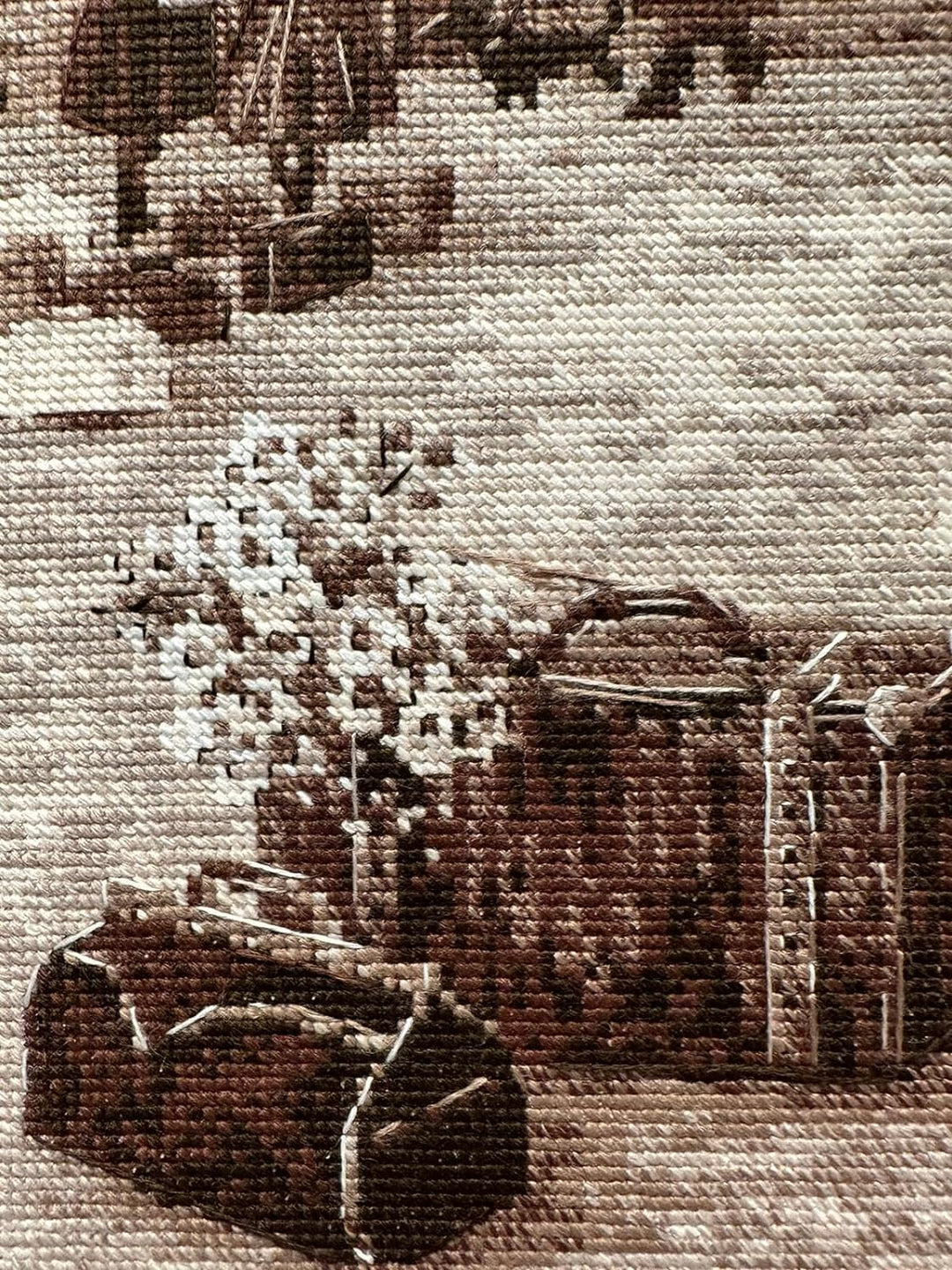 RIOLIS Kreuzstich-Set 2111 Altes Foto Rendezvous