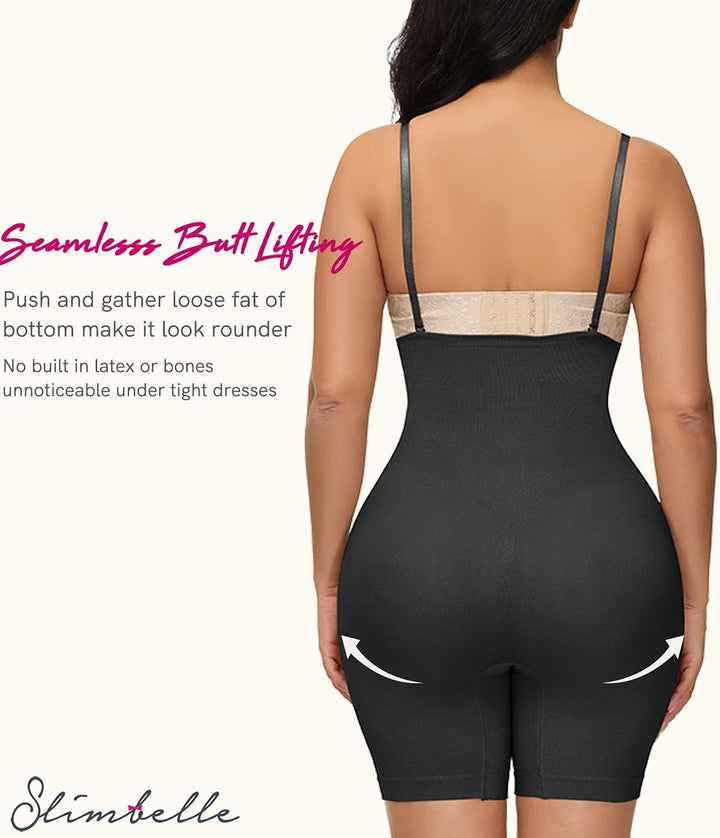 SLIMBELLE Shaping Body Damen Bauchweg Body Shaper Stark Formend Miederbody Sculpting Bodysuit Bodyfo