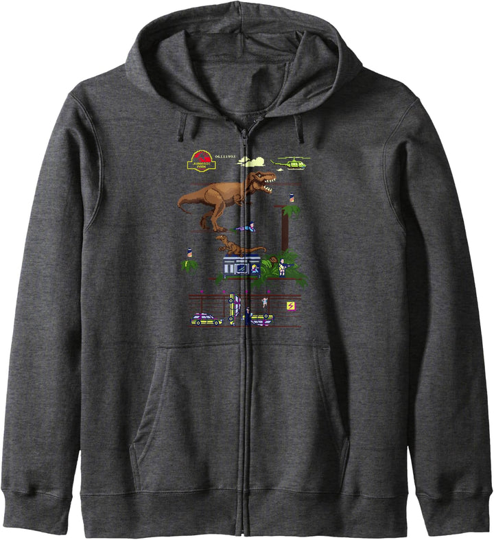 Jurassic Park Digital Video Game Scene Kapuzenjacke