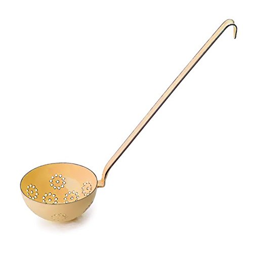 Riess - CLASSIC - Schaumlöffel Schaumkelle Emaille (goldgelb), Goldgelb