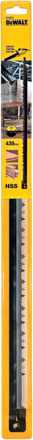 DeWalt Alligator-Spezialsägeblätter (Arbeitslänge 430 mm, Zahnmaterial: HSS, Universalblatt für Hart